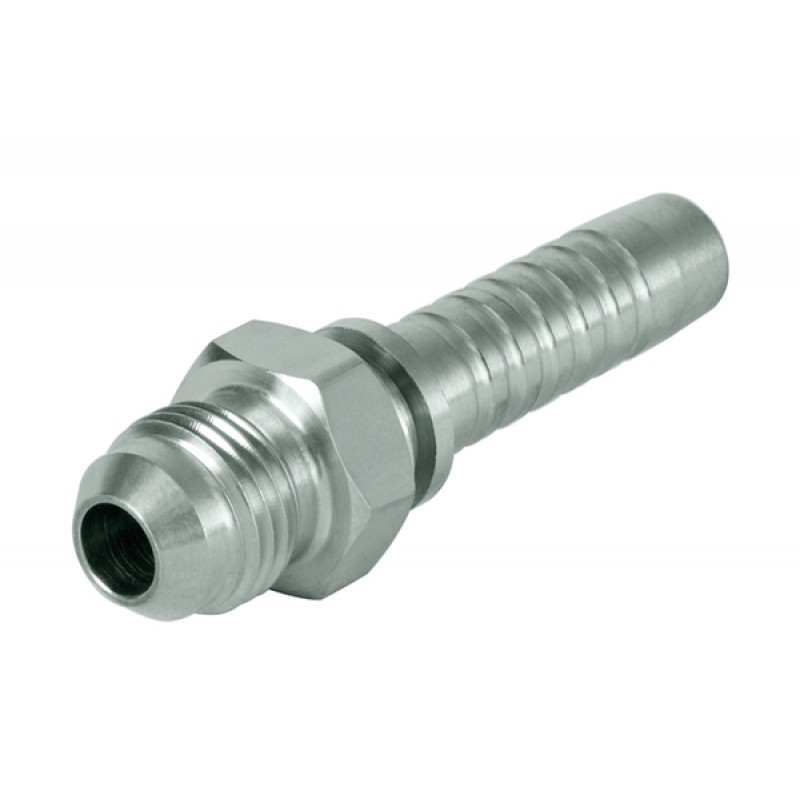 Nippel 1/4" slange /16"-18 UNF gevind