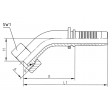 Nippel 1/2" slange 18mm rør M26x1,5 gevind