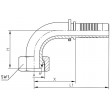 Nippel 1/2" slange 16 mm rør M24x1,5 gevind