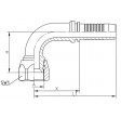 Nippel 1/2 slange 3/4"-16 UNF gevind