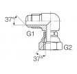 Adapter 1,1/16"UN 90°